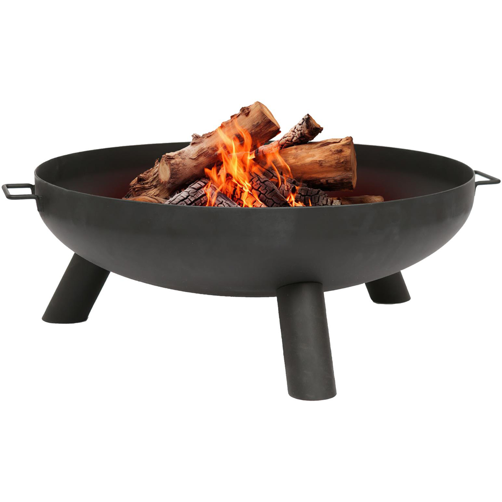 Hammer & Tongs Black Round Iron Fire Pit 99cm Image 1