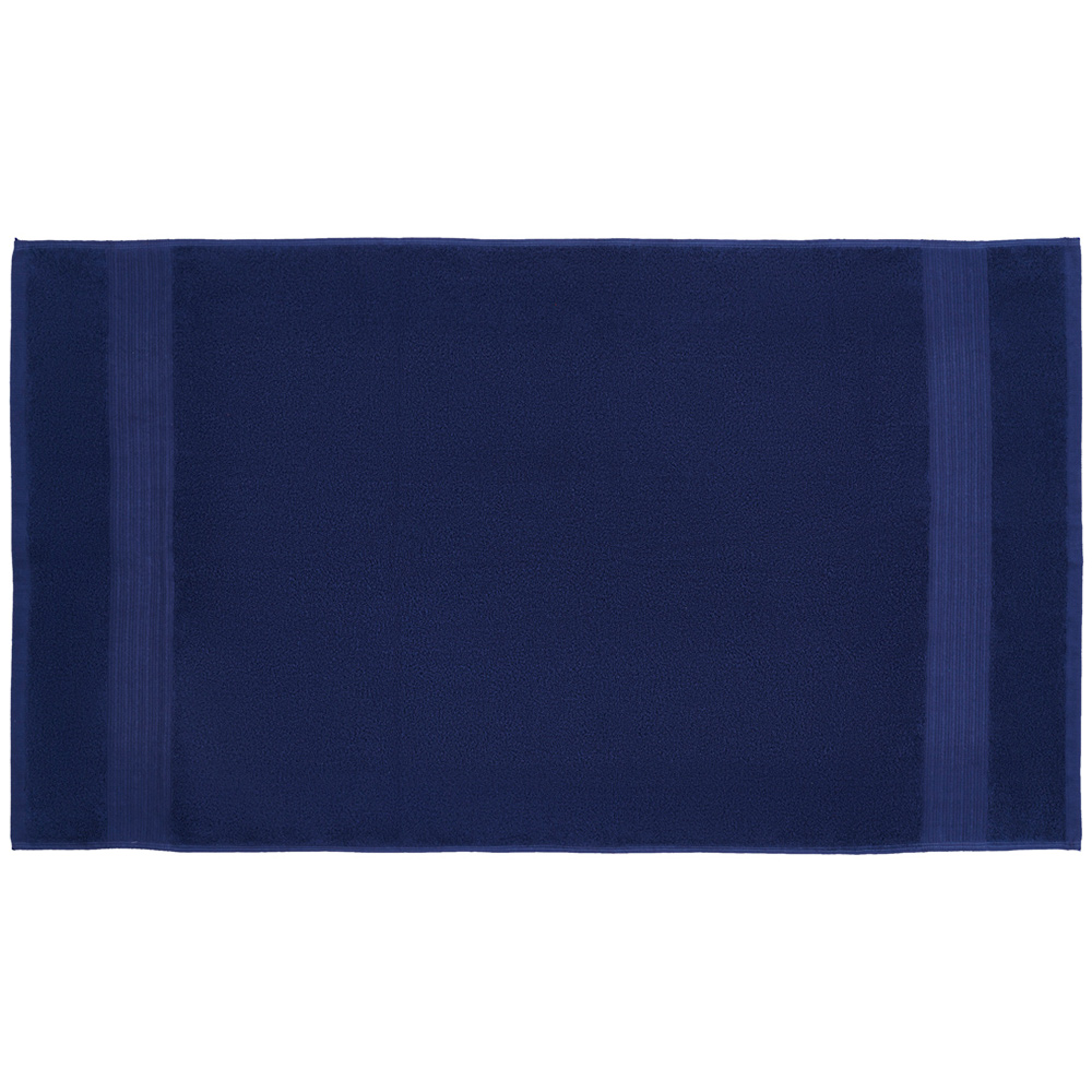 Wilko Supersoft Cotton Indigo Blue Bath Towel Image 3