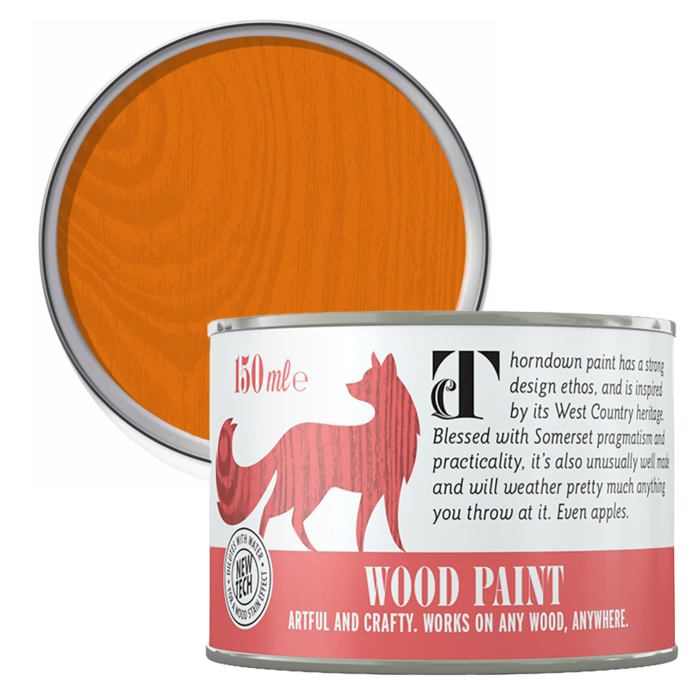 Thorndown Sundowner Orange Satin Wood Paint 150ml Image 1
