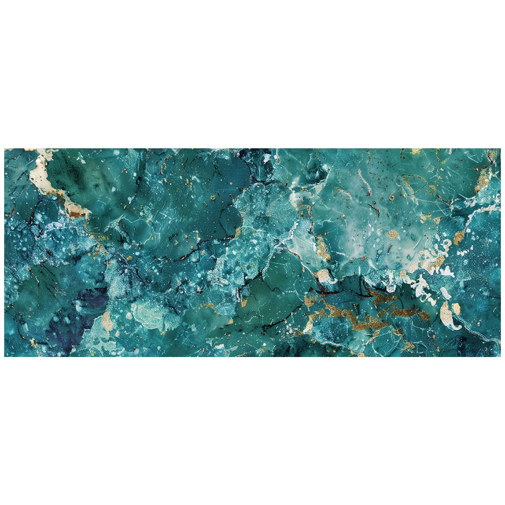 Teal Reed Warren Reed Designer Bright Teal Quartz Effect Bathroom Splashback 25 x ...