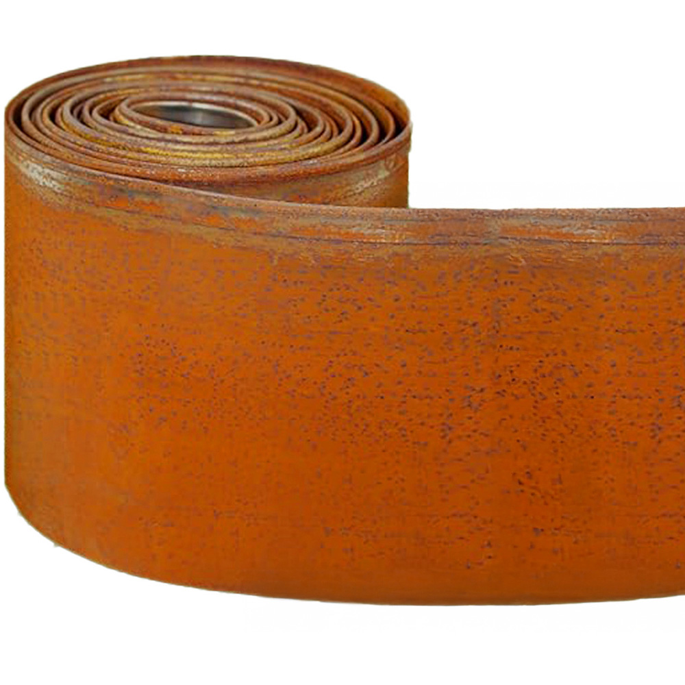 Nicoman Pre Rust Corten Metal Lawn Edging Garden Border Roll 5m Image 3