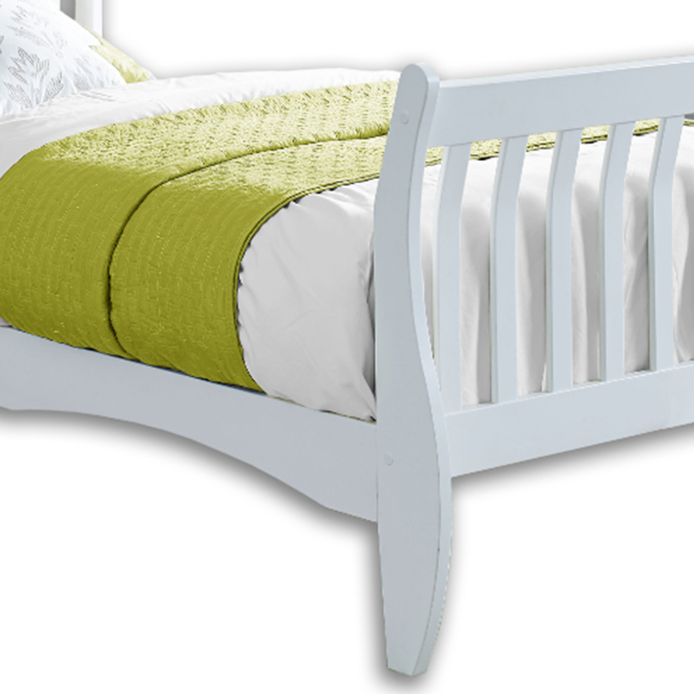 Home Detail Chester Single White Sleigh Bed Image 4