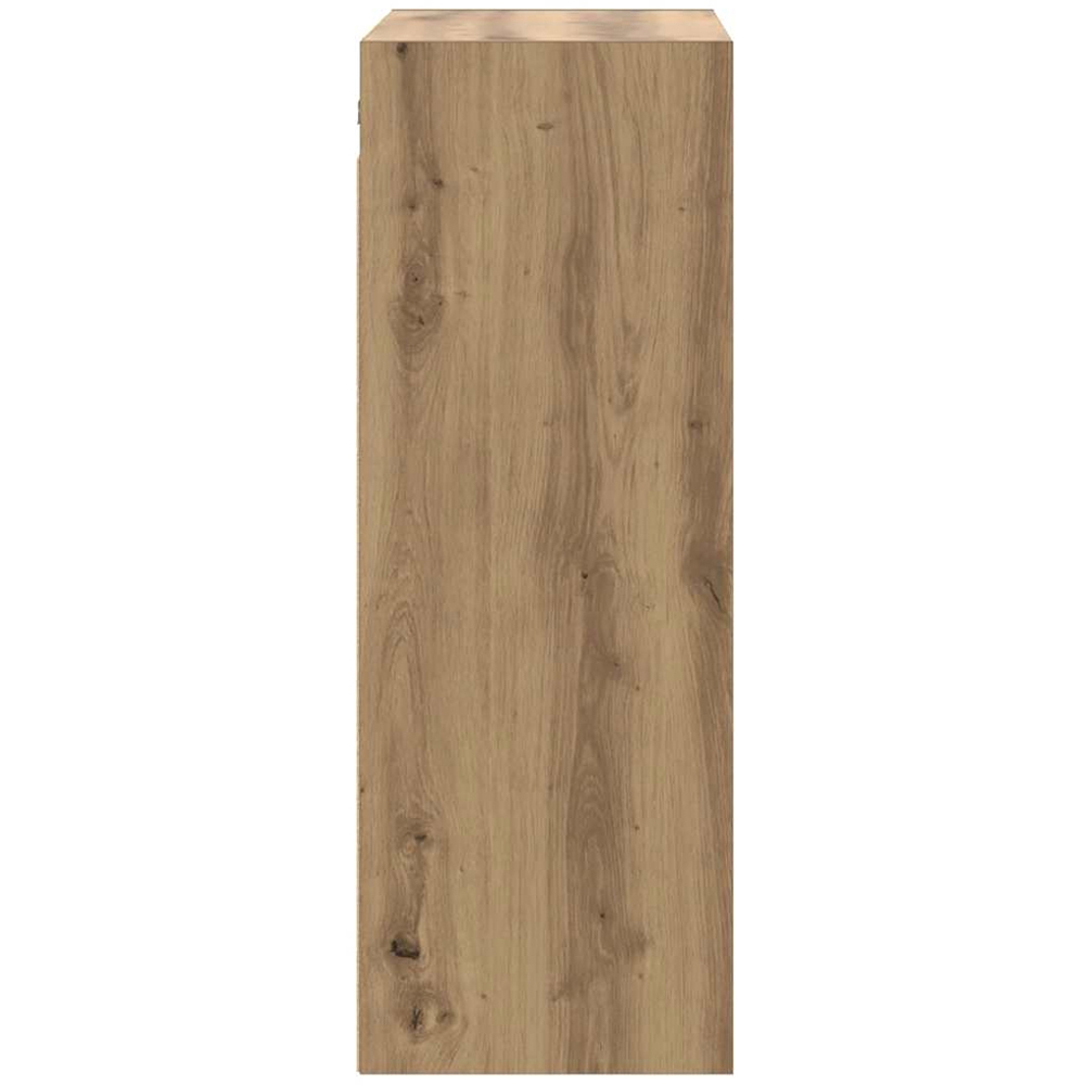 vidaXL 3 Open Shelf Artisan Oak Hanging Wall Cabinet Image 5