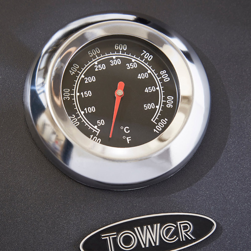 Tower T978507 Ignite Multi XL 4-in-1 Black Dual Fuel BBQ Grill Image 4