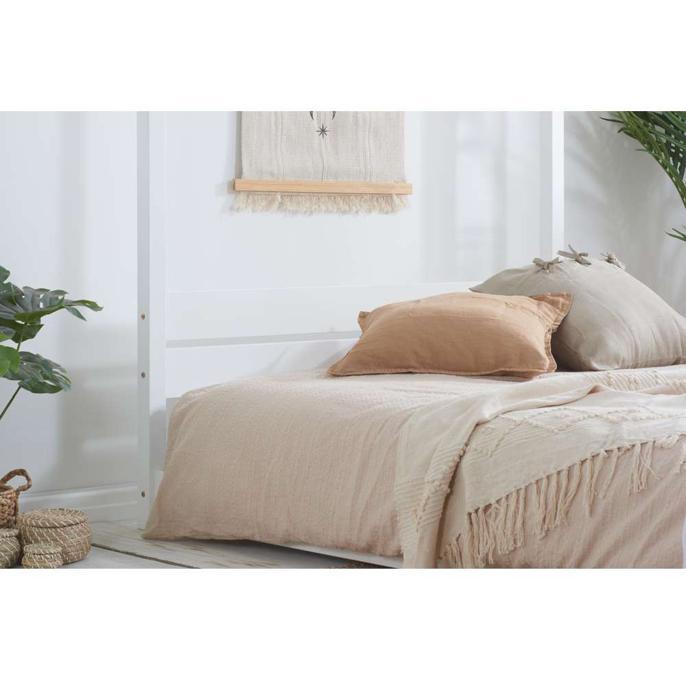 Darwin Double White Four Poster Bed Image 6