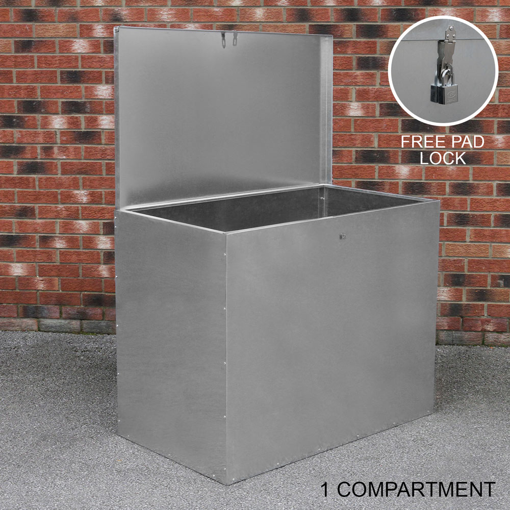 Monster Shop Galvanised Feed Store with 1 Compartment Image 7