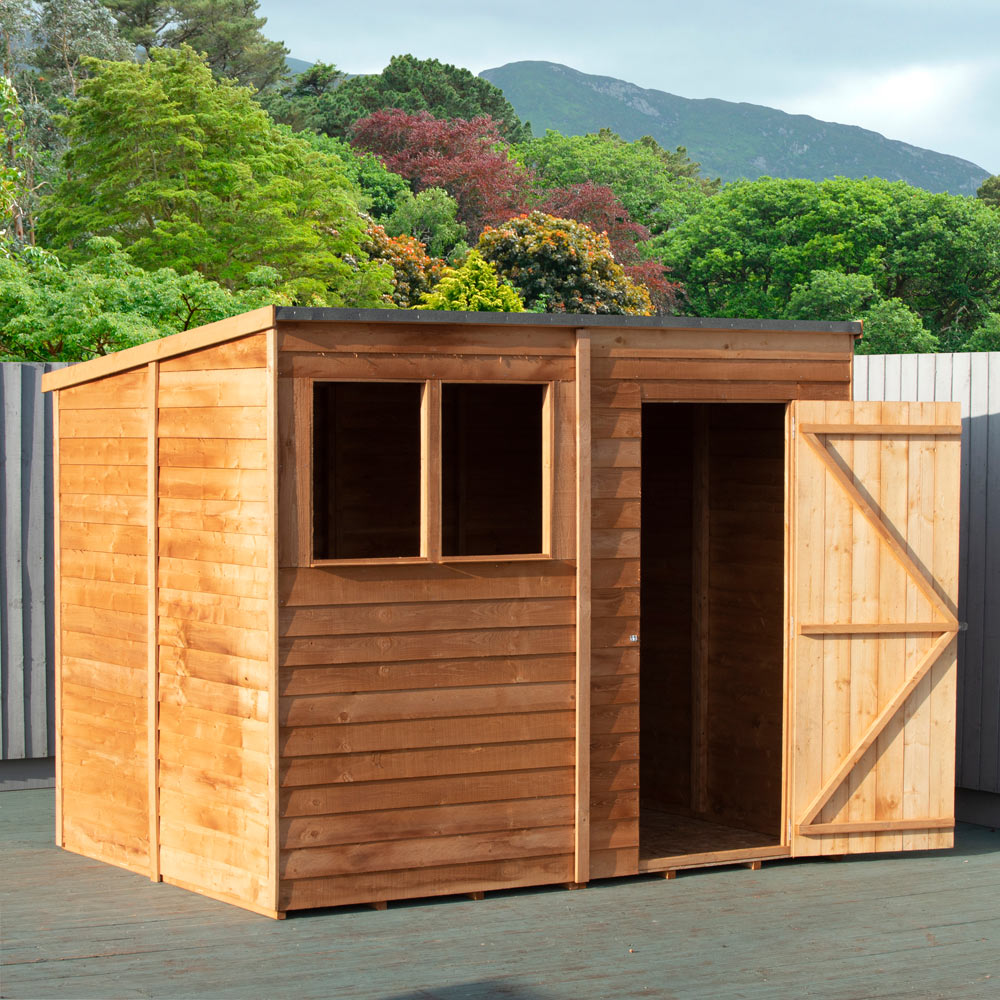 Shire 8 x 6ft Dip Treated Overlap Pent Shed Image 4