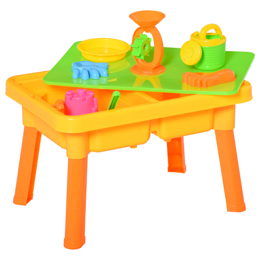 HOMCOM Kids 16 Piece Sand and Water Table Play Set Image 1