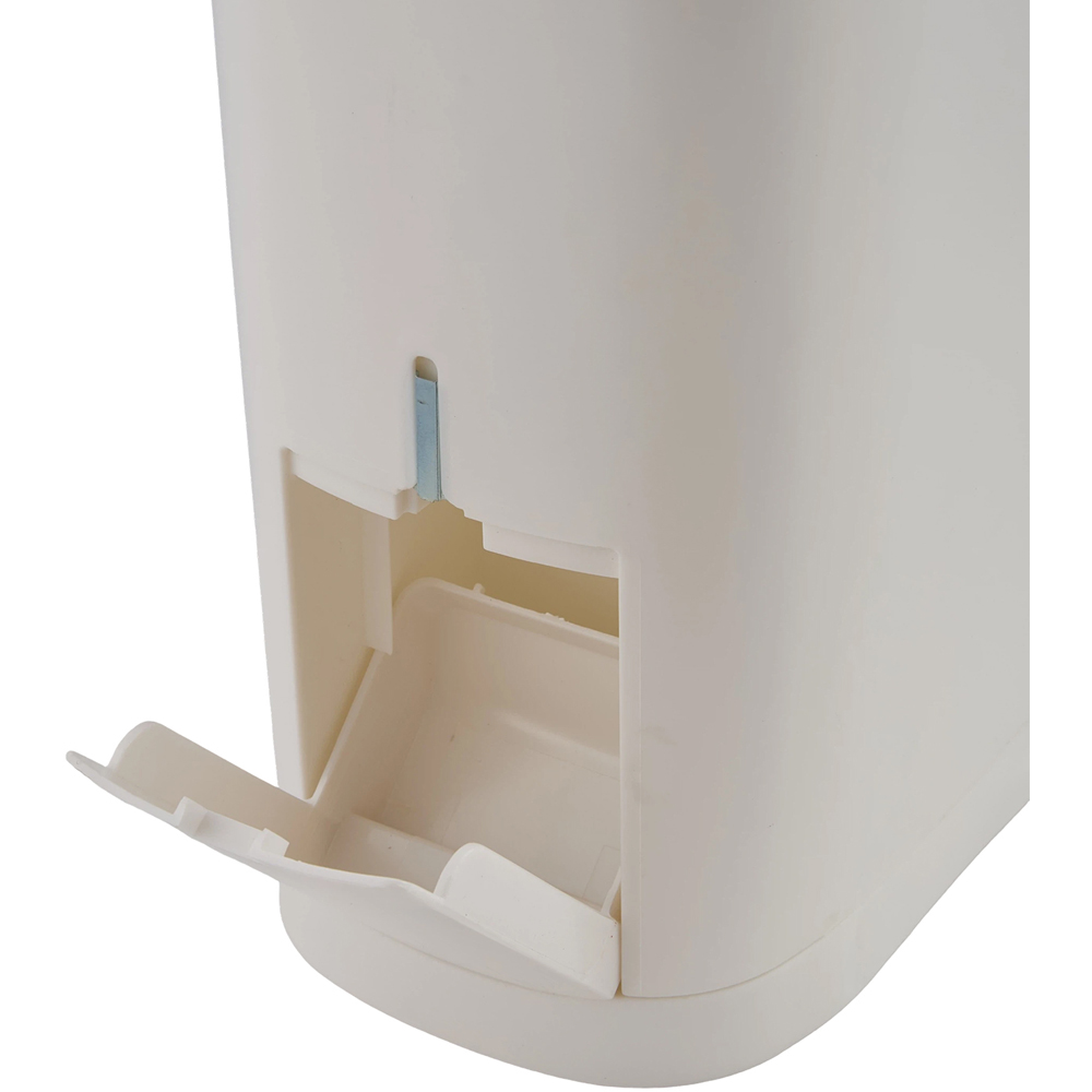 Living and Home 2-in-1 White Toilet Brush and Rubbish Bin Set 12L Image 8