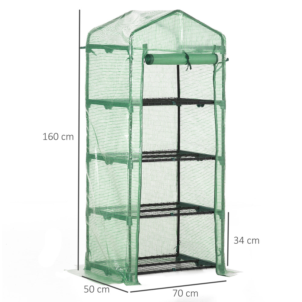 Outsunny 4 Tier Portable Greenhouse Image 6