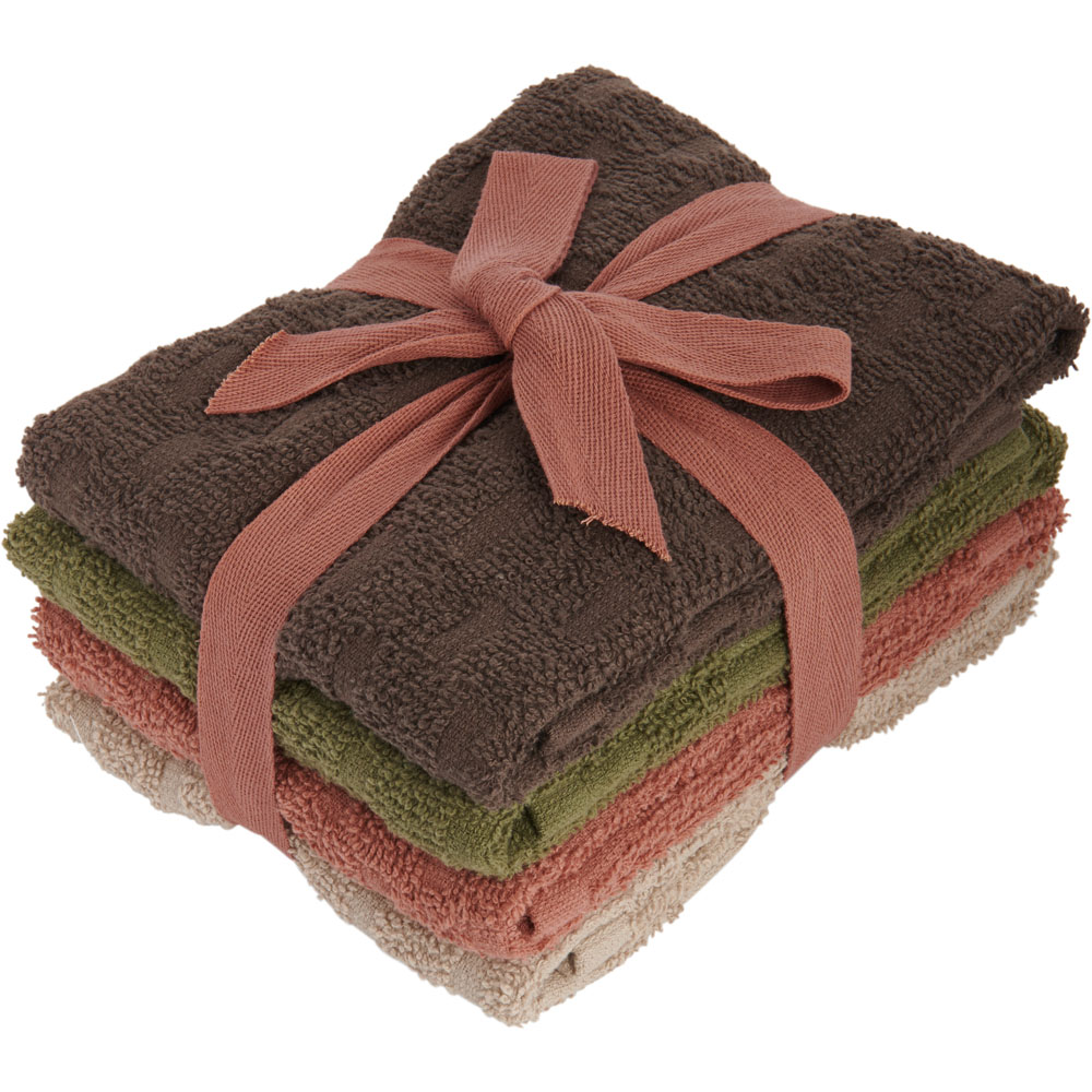 Wilko Rustic Retreat Tea Towels 4 Pack Wilko