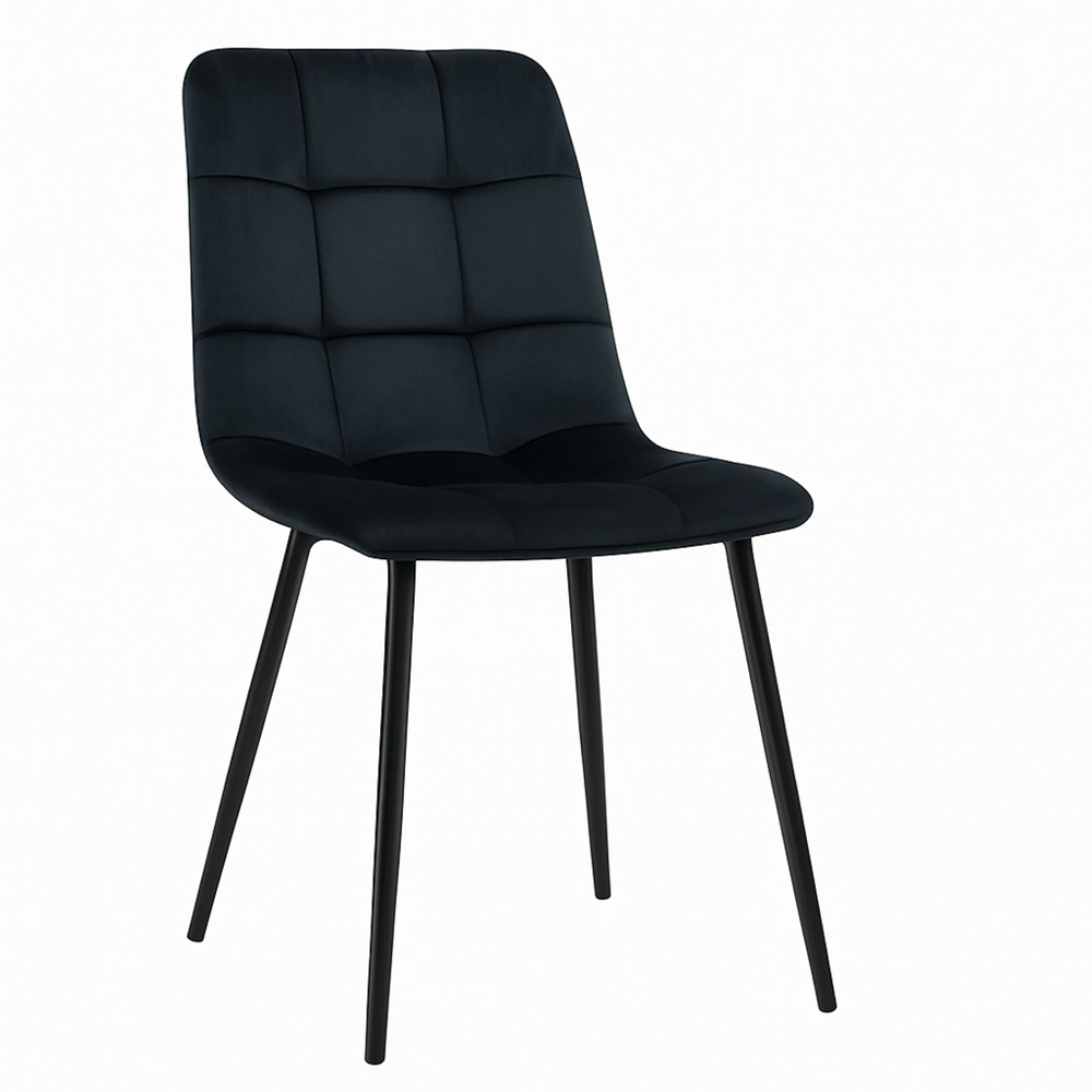 Kosy Koala 6 Seater Velvet Wooden Rectangle Dining Set with Bench Black Image 9