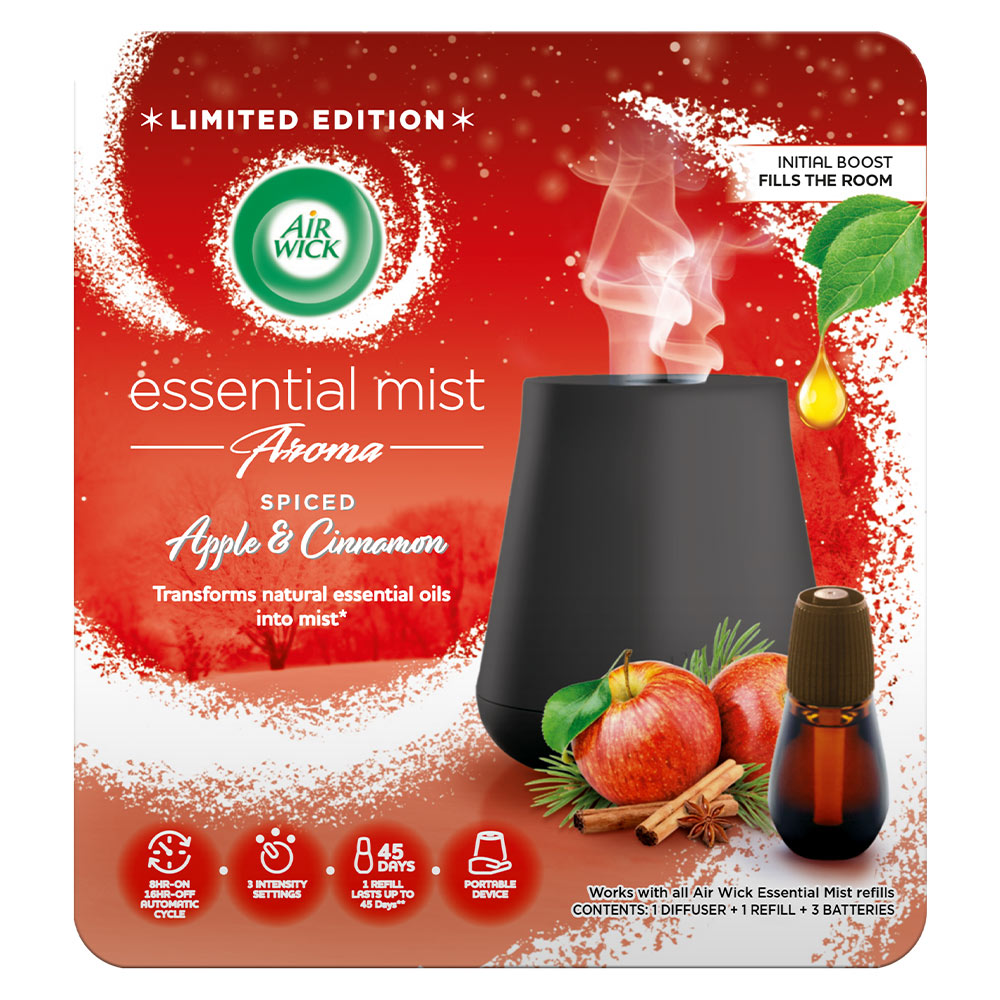 Air Wick Spiced Apple and Cinnamon Essential Mist Kit Image 1