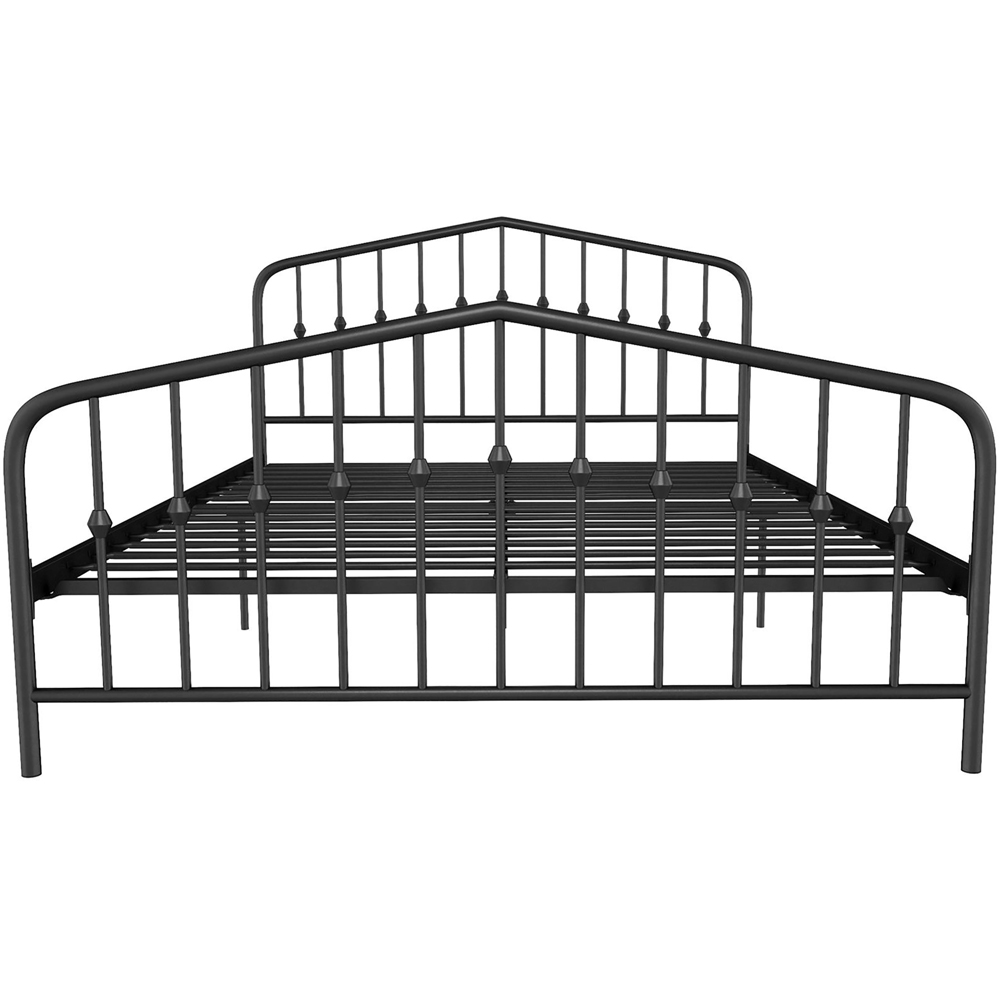Novogratz Bushwick King Size Black Metal Bed Frame Image 3