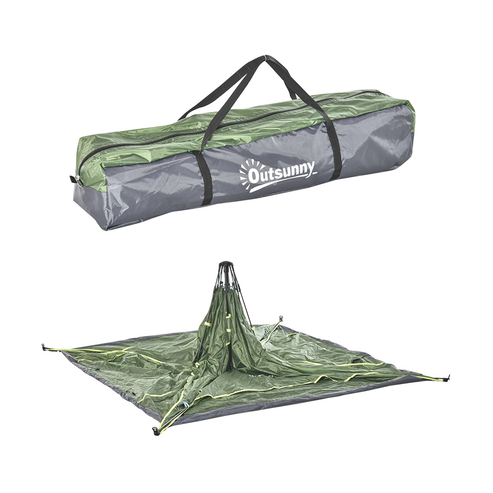 Outsunny 3 Person Pop Up Tent Green Image 4