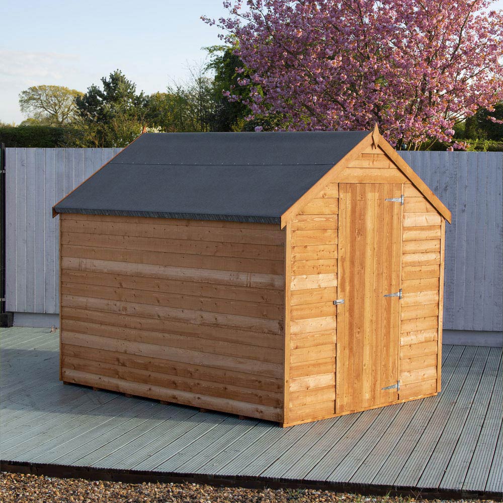 Shire 8 x 6ft Dip Treated Overlap Shed with Window Image 2