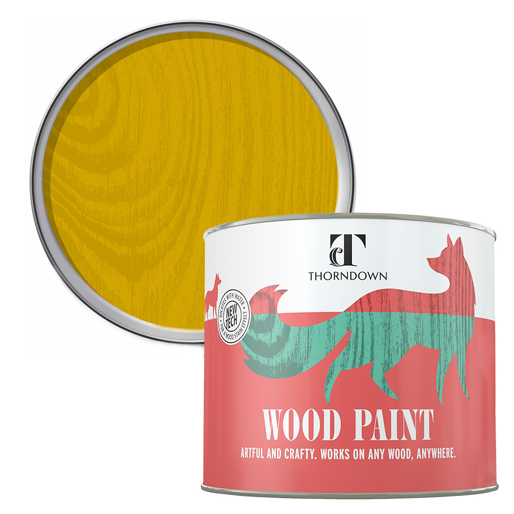 Thorndown Mudgley Mustard Satin Wood Paint 750ml Image 1