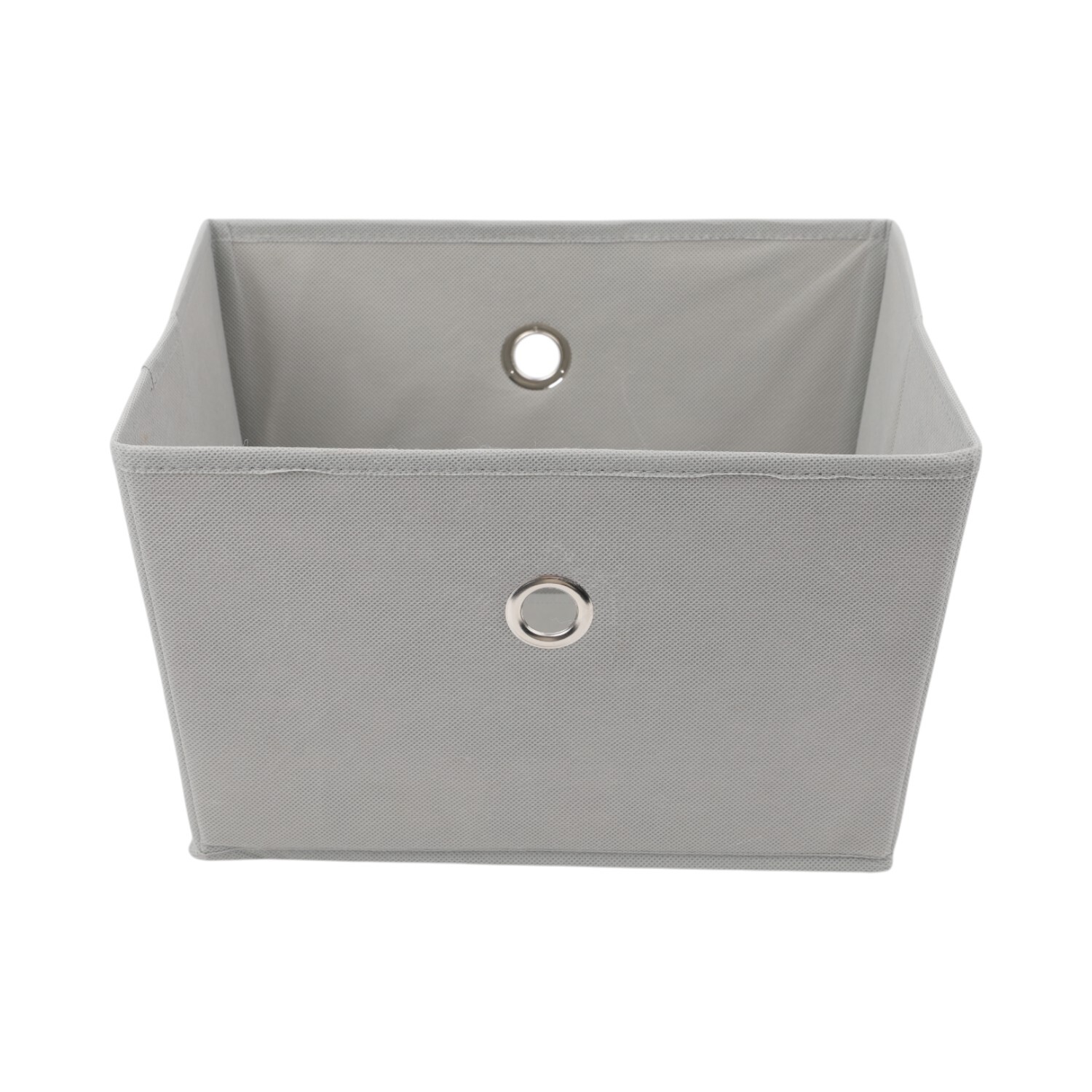 My Home Fabric Storage Basket Grey Image 2