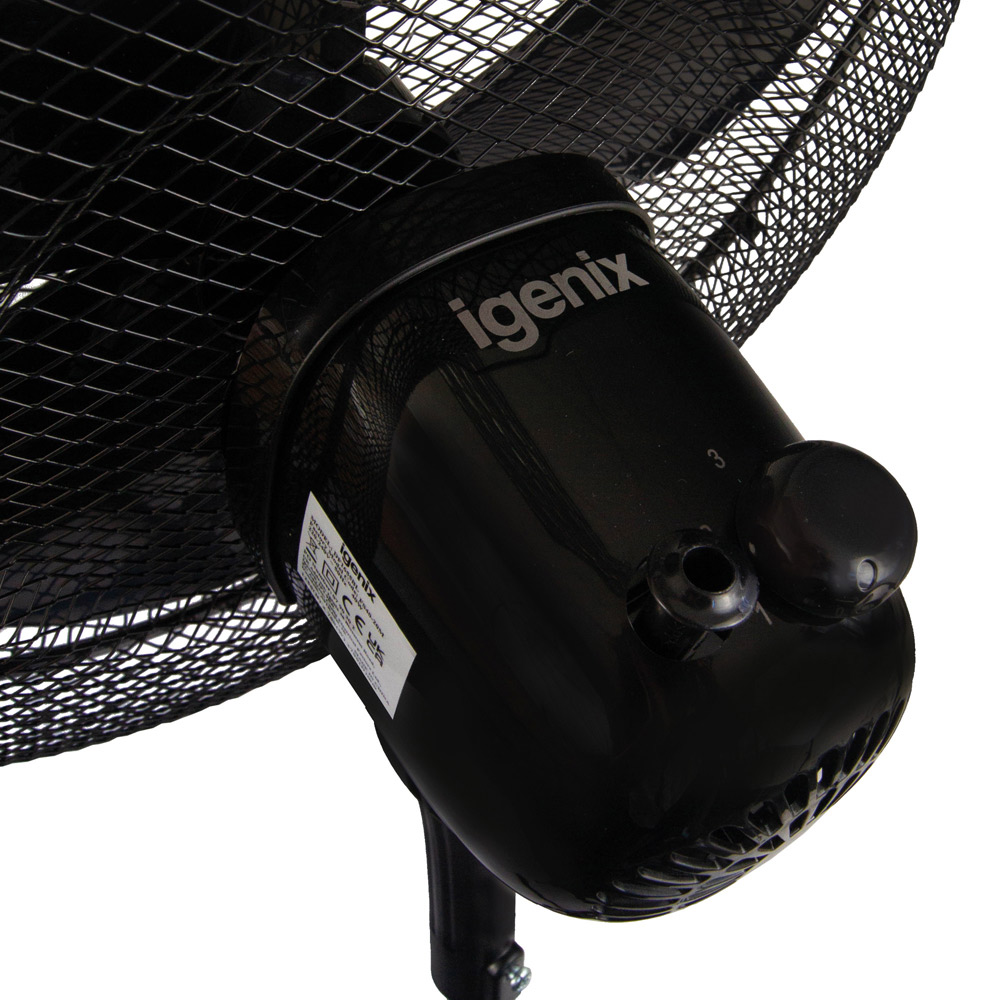 Igenix Black Pedestal Fan 16 inch Image 6
