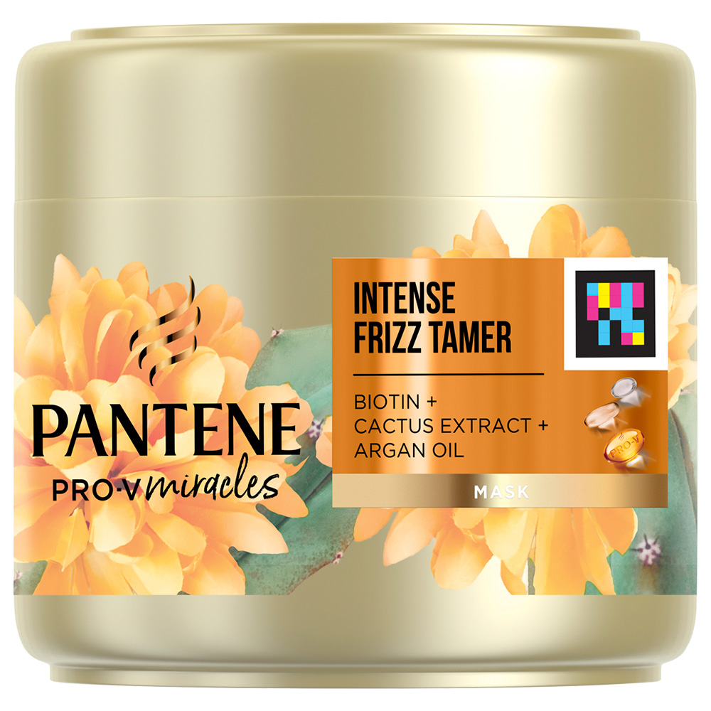 Pantene Biotin Intense Frizz Tamer Hair Mask 300ml Image 1