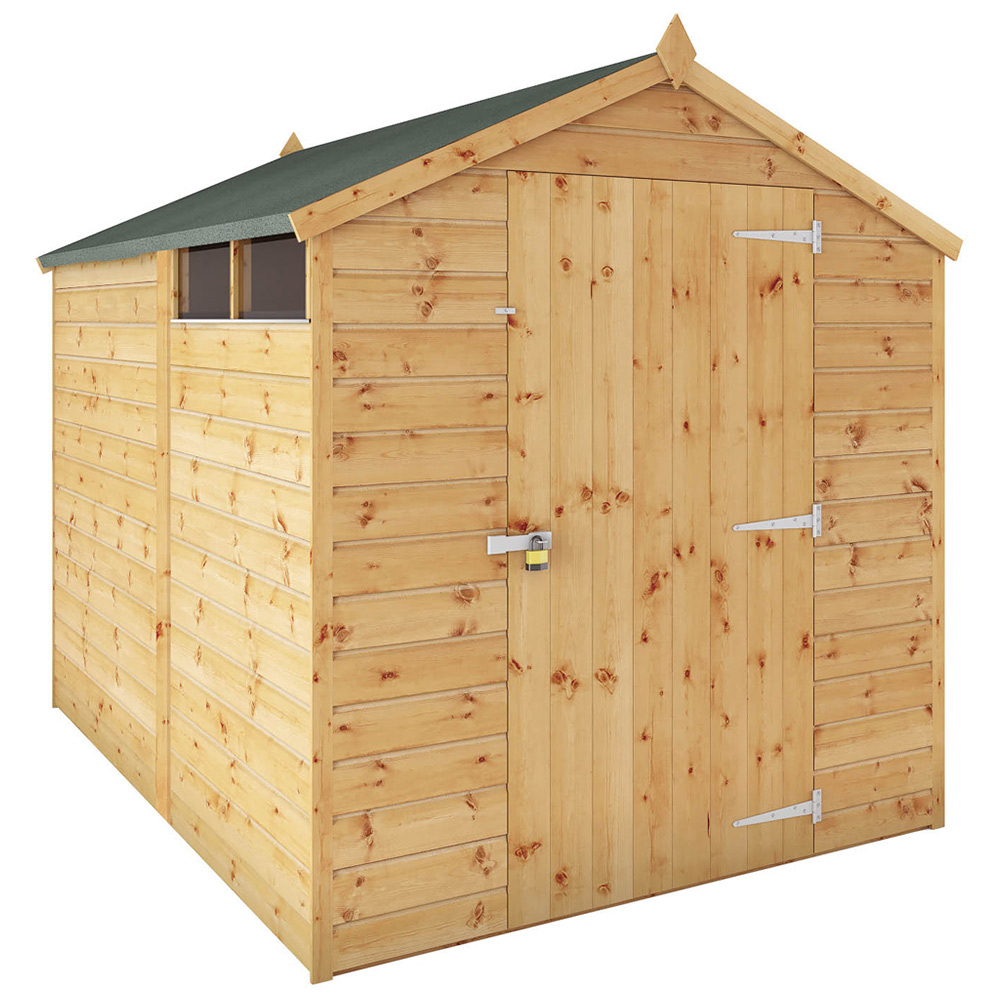 Mercia 8 x 6ft Shiplap Apex Security Shed Image 1