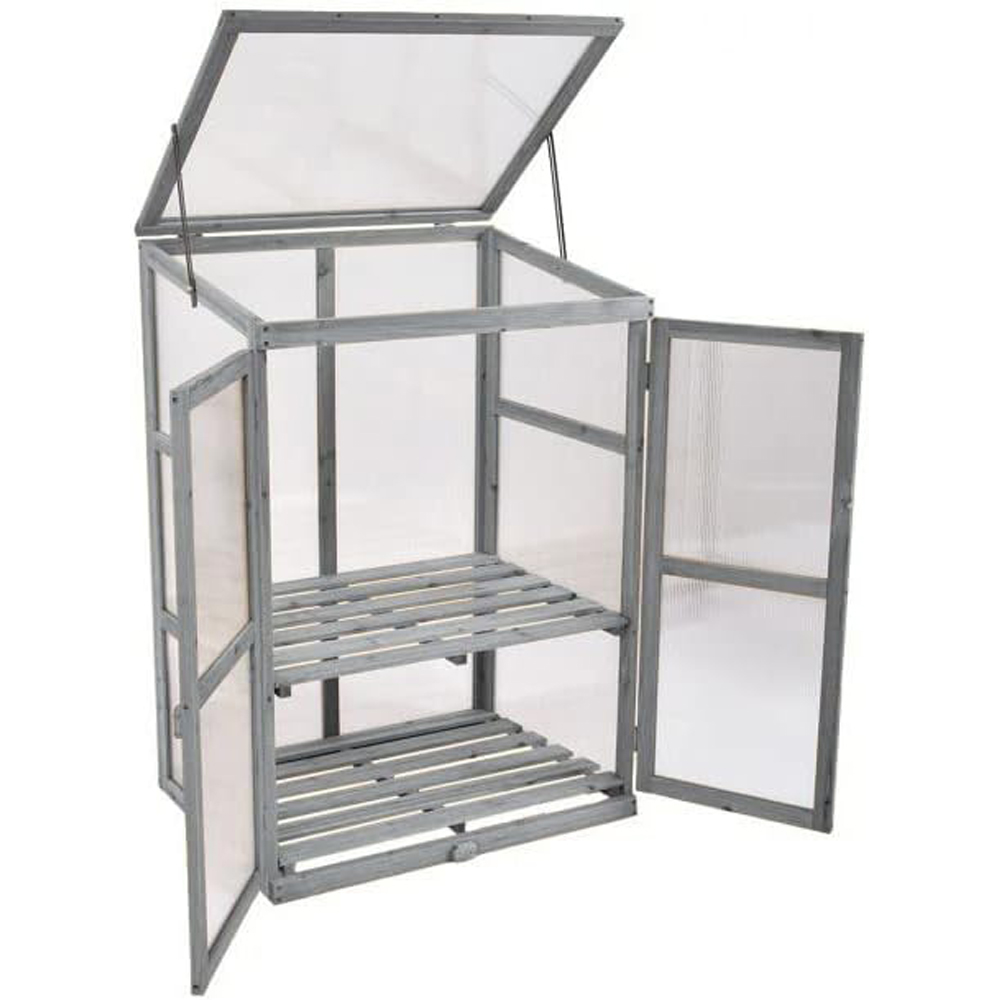 Neo Direct Model 3 Grey Mini Greenhouse Cold Frame Image 3