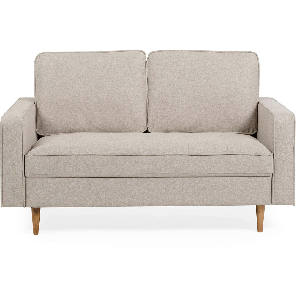 Julian Bowen Henrietta 2 Seater Beige Chenille Upholstered Sofa Image 3