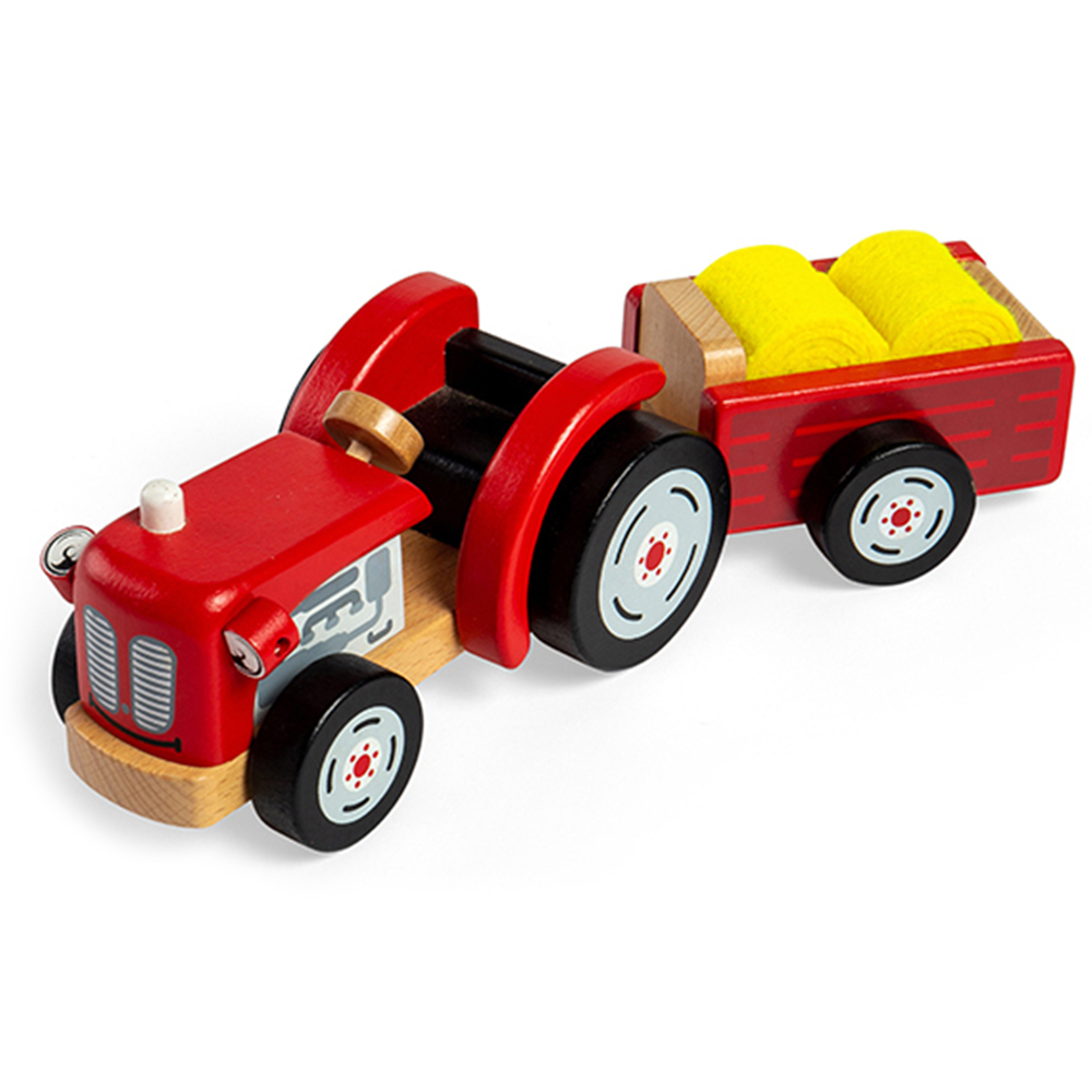 Tidlo Wooden Tractor and Trailer Image 3