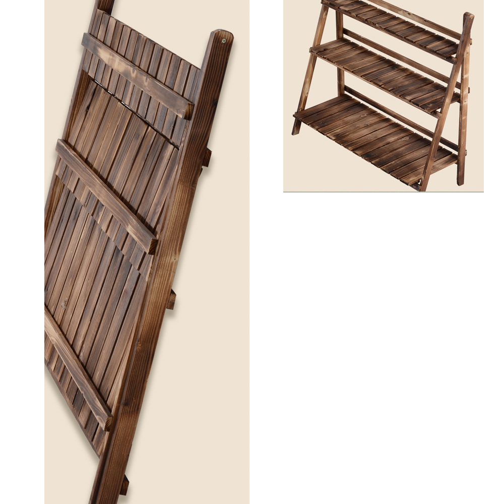 Outsunny Flower Stand Wood Image 5