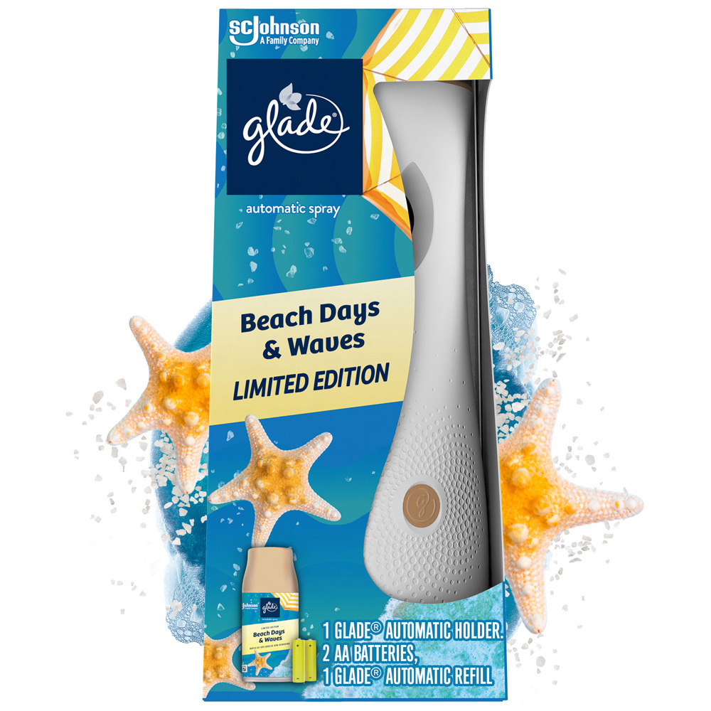Glade Beach Days and Waves Automatic Spray Holder 269ml Wilko
