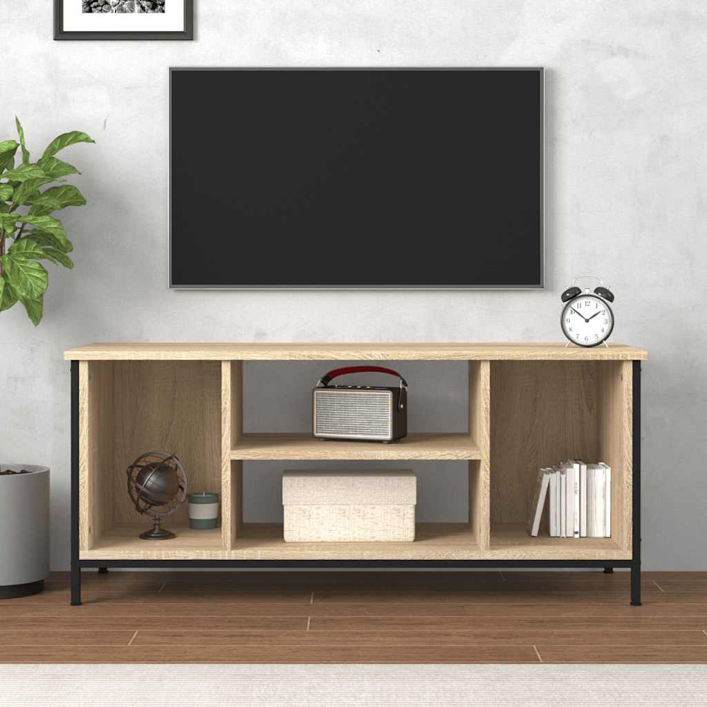 vidaXL 4 Shelf Sonoma Oak TV Cabinet Image 3