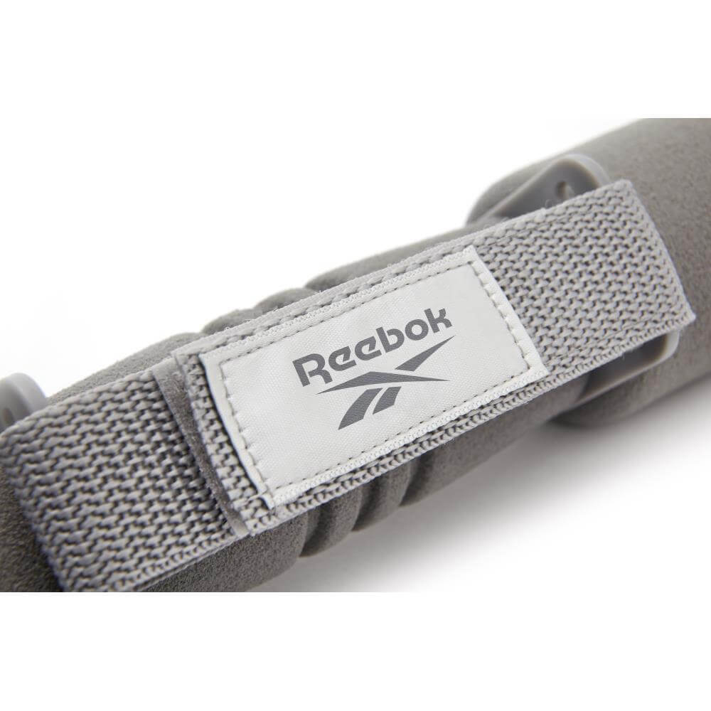 Reebok Grey and Blue Soft Grip Dumbbell 2kg 2 Pack Image 4