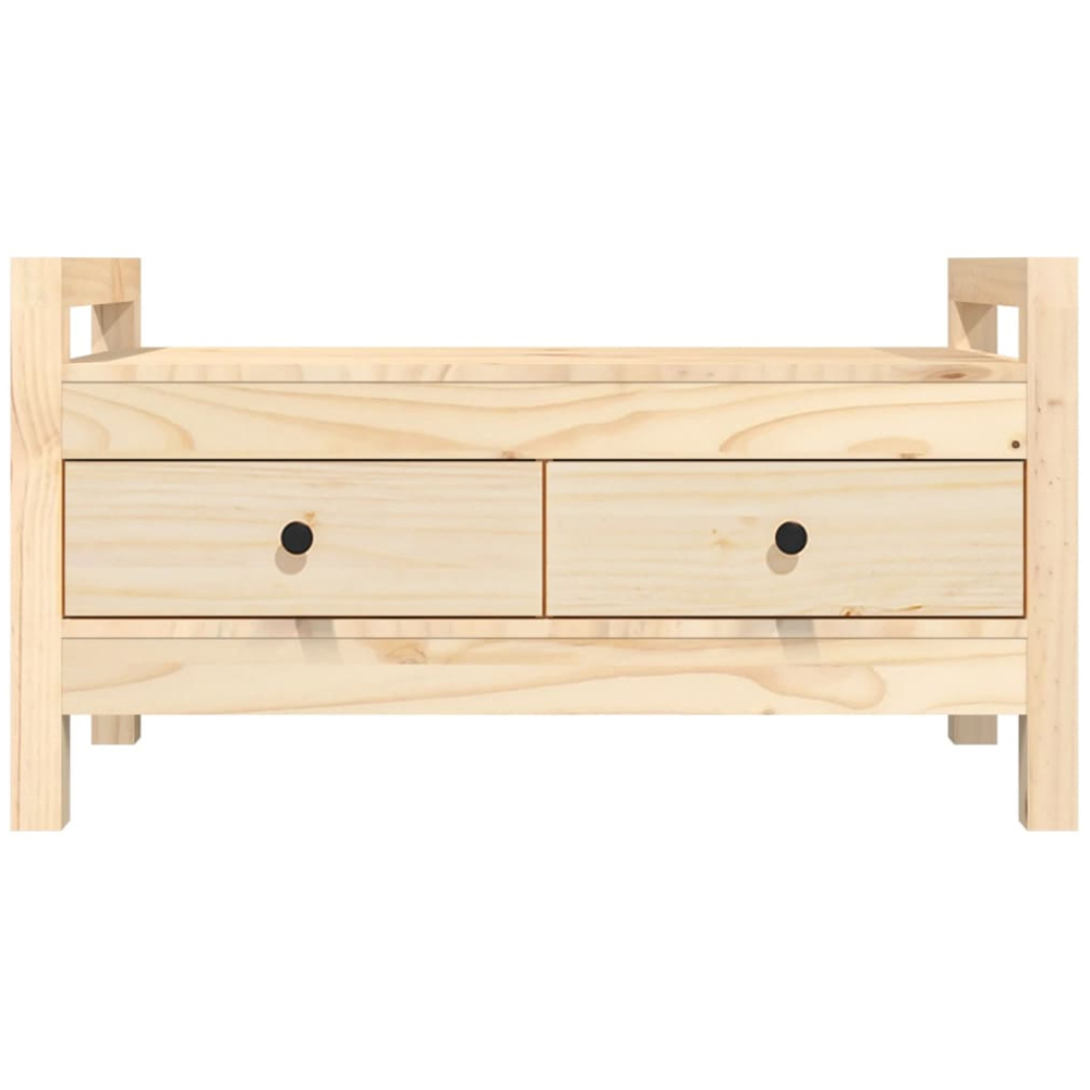 vidaXL 2 Drawer Small Shoe Bench Image 4