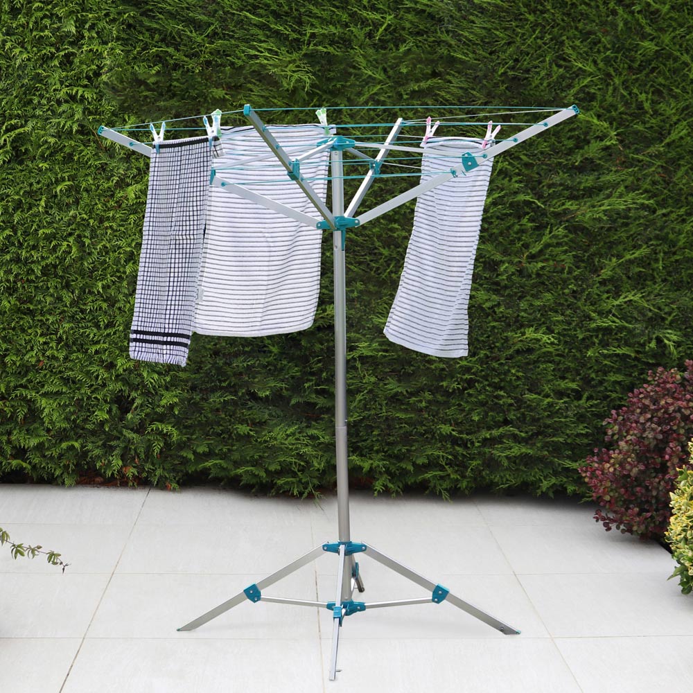JVL Rotary 4 Arm Portable Airer 16m Image 2