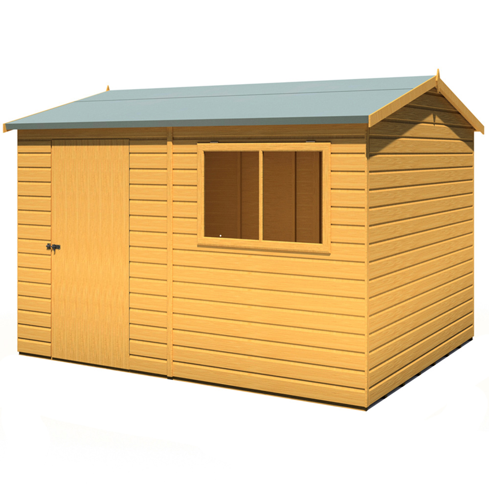 Shire Lewis 10 x 8ft Style D Reverse Apex Shed Image 1