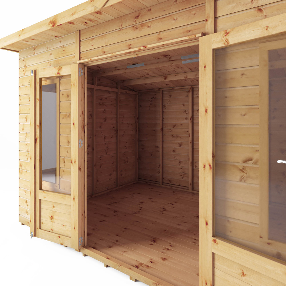 Mercia Helios 12 x 8ft Double Door Premium Shiplap Traditional Summerhouse Image 3