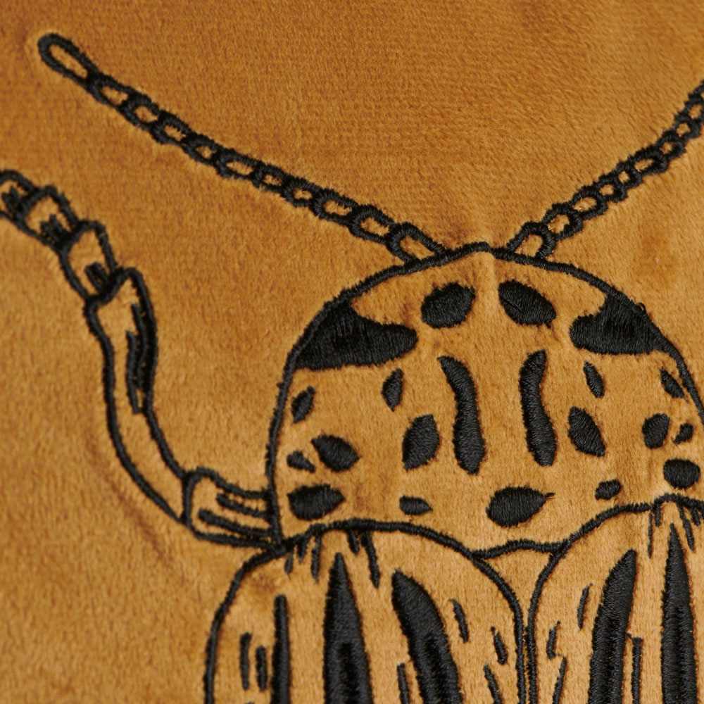 Wilko Ochre Beetle Cushion 35 x 35cm Image 4