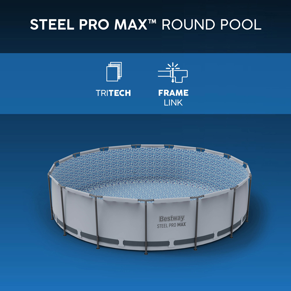 Bestway Steel Pro Max White Round Pool Set 12ft x 39.5 inch Image 6