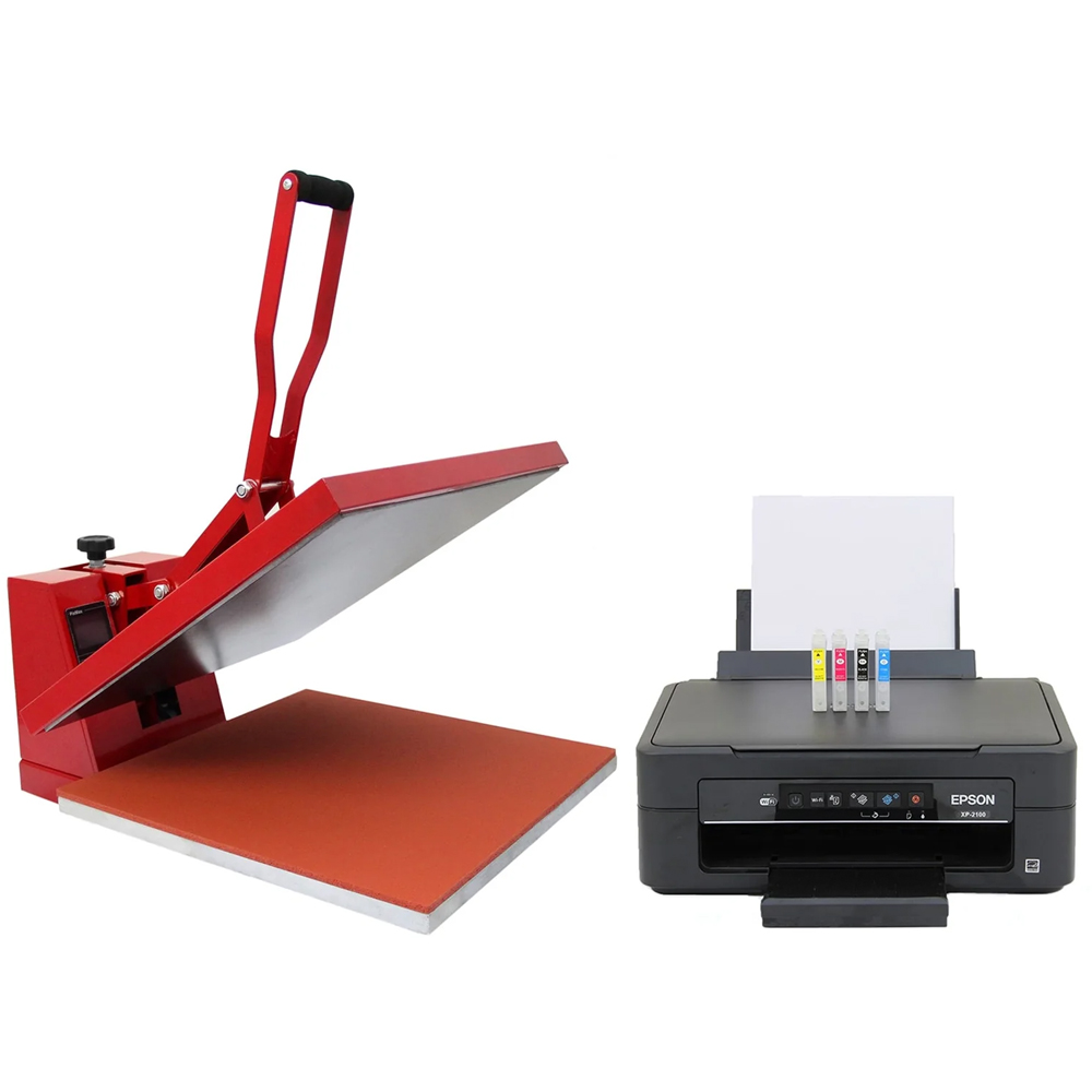 MonsterShop Clam Heat Press 50cm and Epson Printer Set Image 1