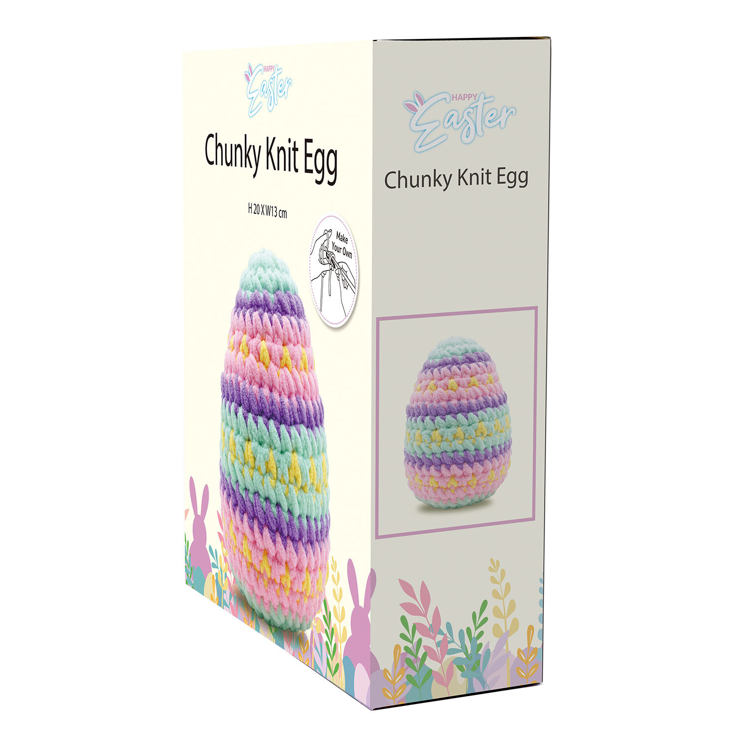 Make Your Own Chunky Knit Egg Kit - Multicolour Image 2