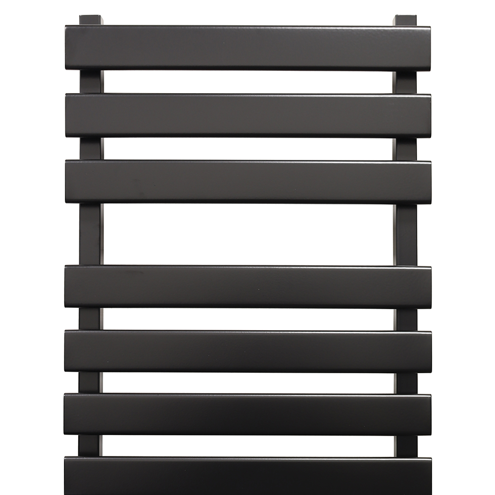 Towelrads Perlo 1825BTU Black Towel Radiator 1200 x 500mm 535W Image 2