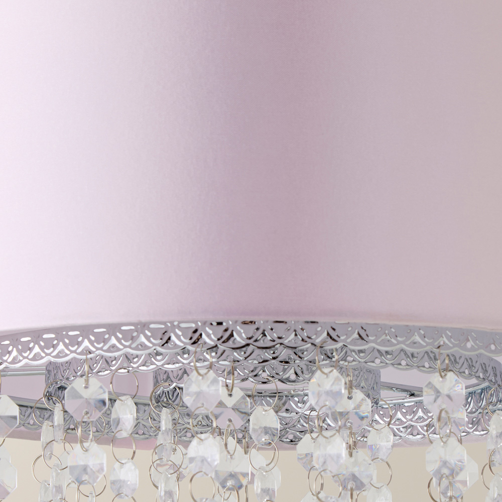 ValueLights Jesmond Dusky Pink Droplet Easy Fit Ceiling Light Shade Image 3