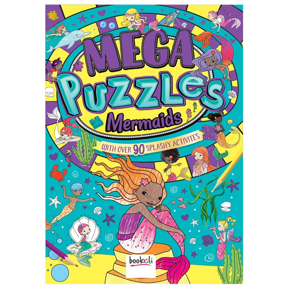 Mega Puzzles Mermaids Book Image 1