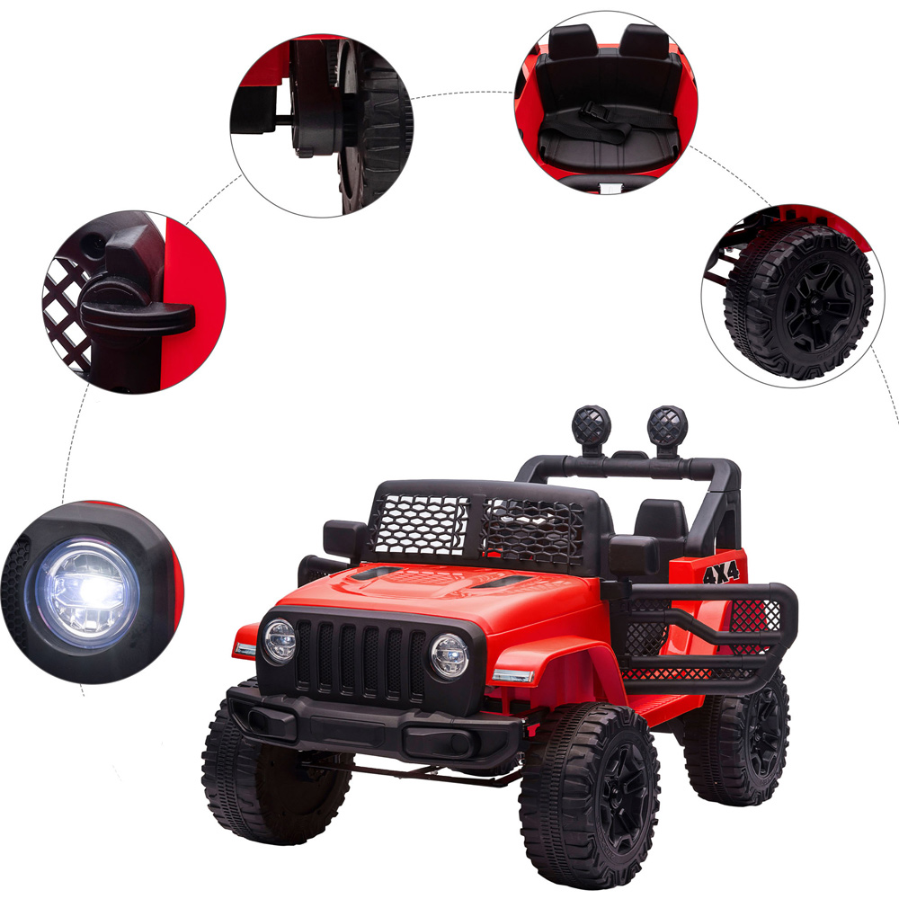 Kids Red Electric Off-Road Ride On Car Toy Truck 3-6 Years Image 3