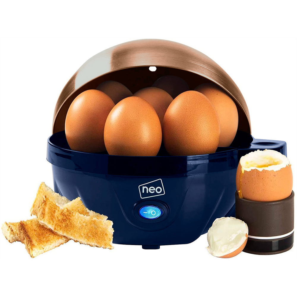 Neo Blue and Copper Electric Egg Boiler Image 1