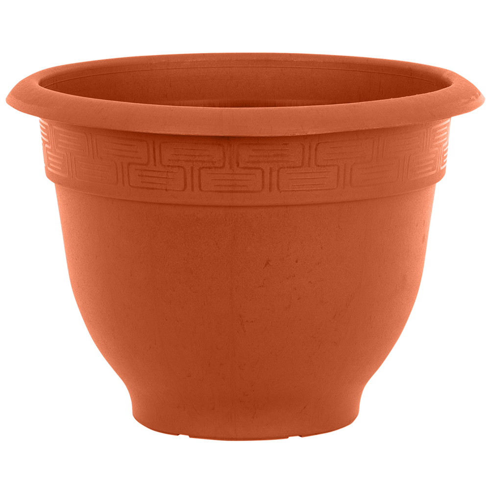 Wham Bell Pot Terracotta Recycled Plastic Round Planter 28cm 4 Pack Image 3
