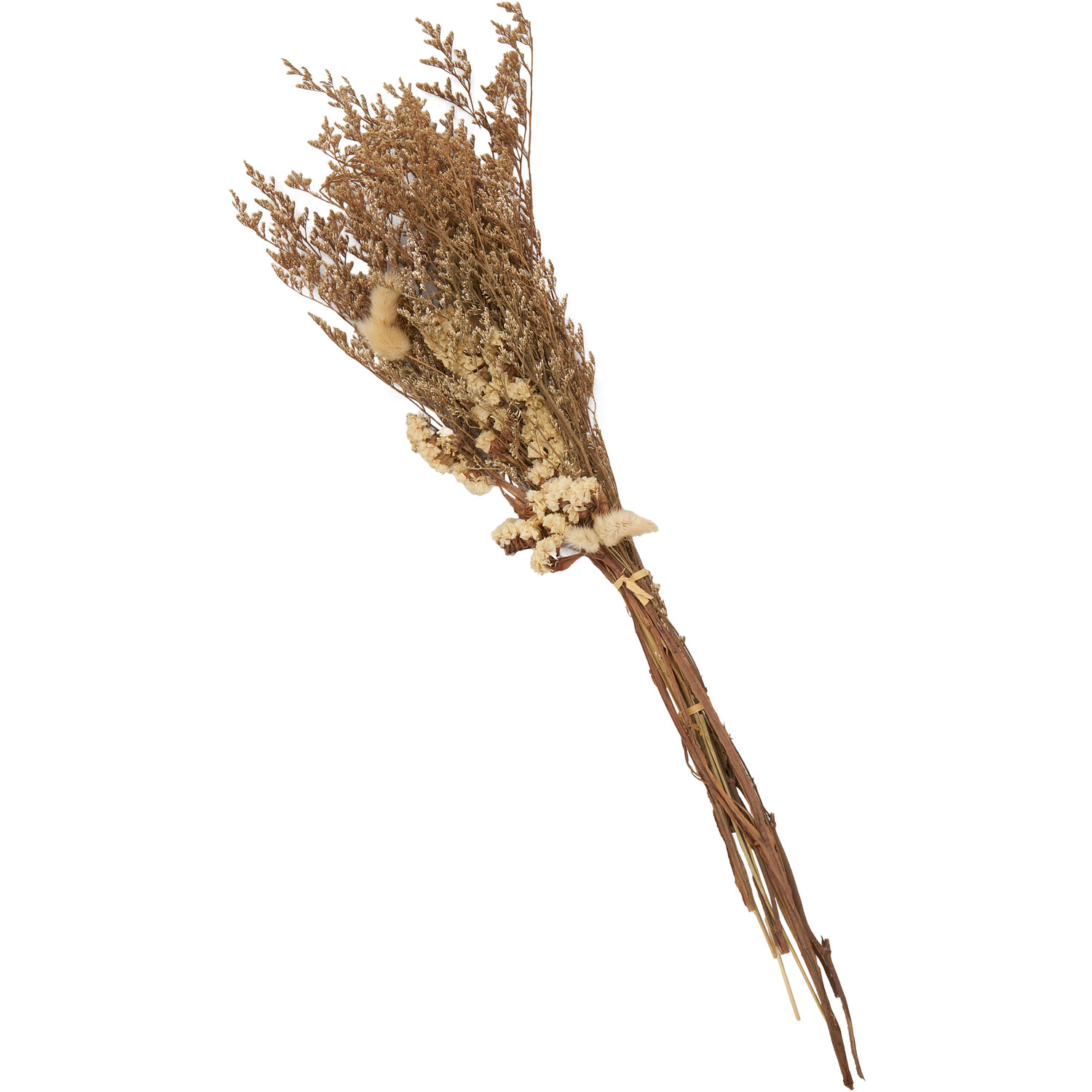 Dried Limonium & Bunny Tail Bouquet - Natural Image 1