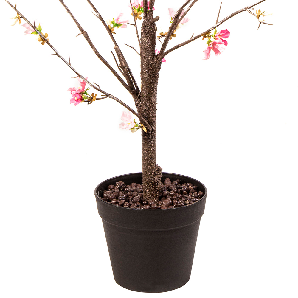 95cm Artificial Peach Blossom Tree Image 4