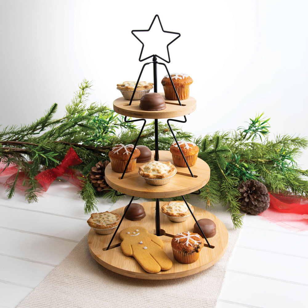 Christmas Tree Shaped Cake Stand Image 2