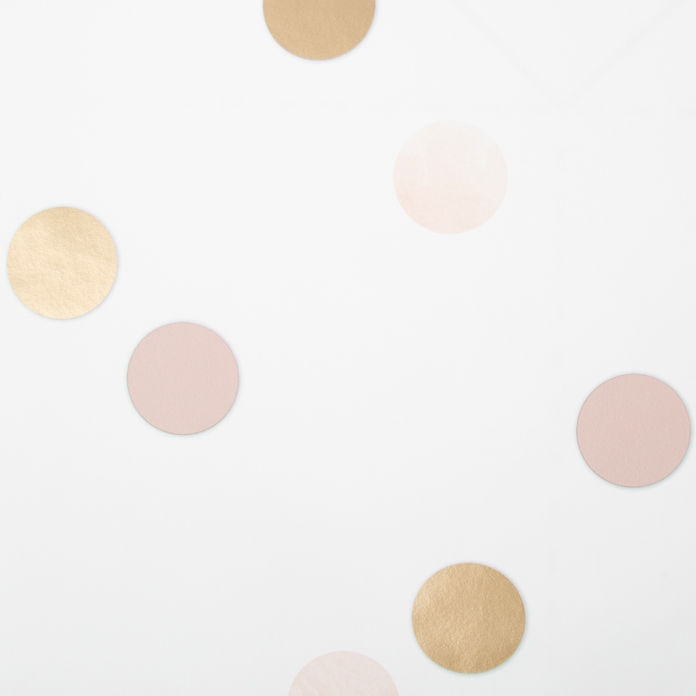 Superfresco Easy Dotty Polka Pink and Gold Wallpaper Image 3
